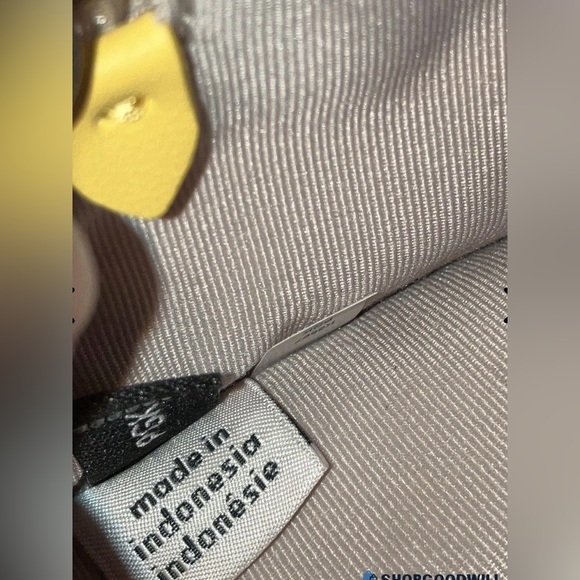 Kate Spade Morning Light Sam Yellow & White Striped Canvas Market Tote EUC - Picture 9 of 13